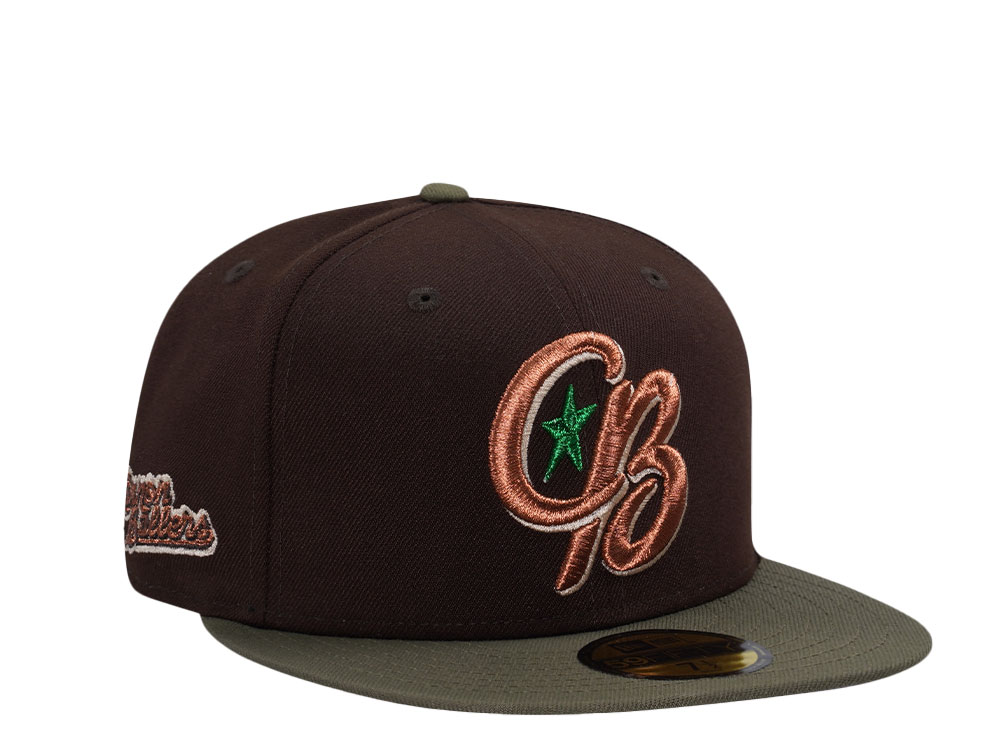 New Era Kanapolis Cannon Ballers Burnt Olive Two Tone Edition 59Fifty Fitted Hat