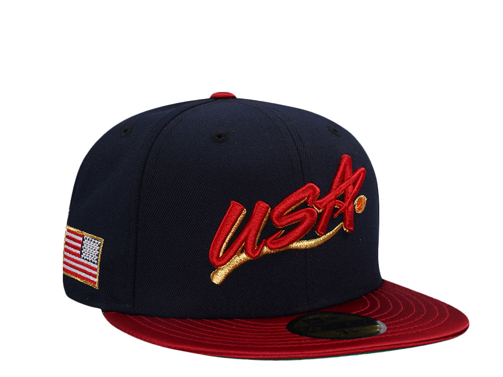 New Era Team USA Basketball Two Tone Throwback Edition 59Fifty Fitted Hat