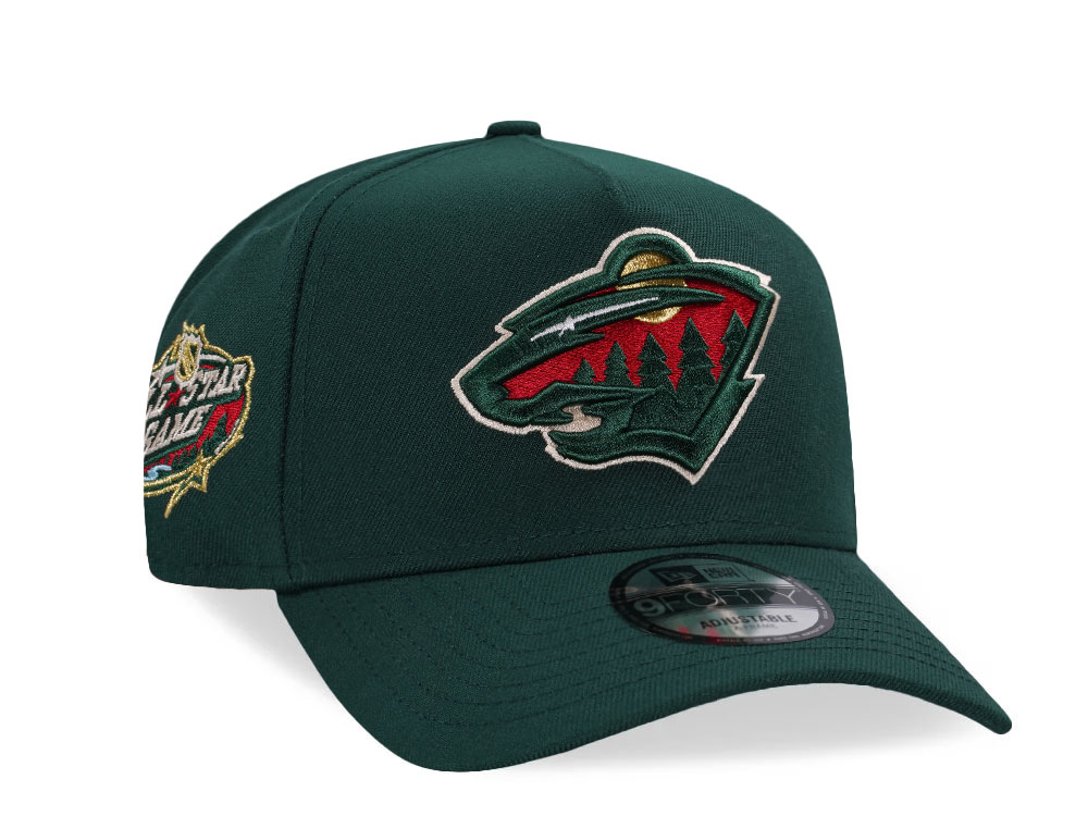 New Era Minnesota Wild All Star Game 2004 Dark Green Edition 9Forty A Frame Snapback Hat