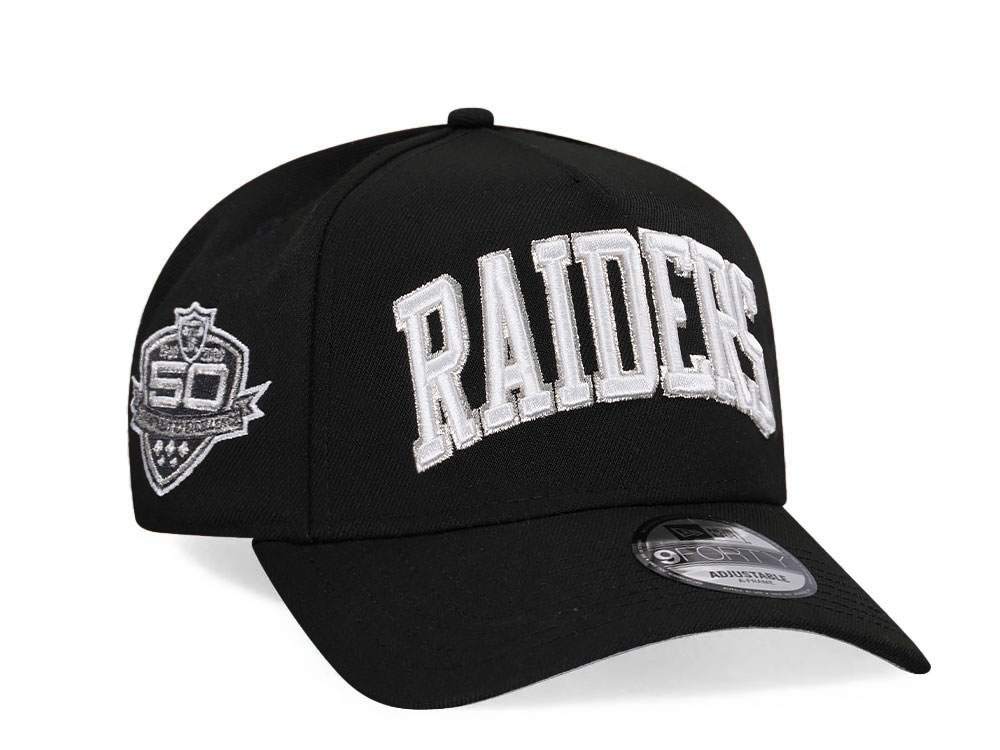 New Era Las Vegas Raiders 50th Anniversary Edition 9Forty A Frame Snapback Hat