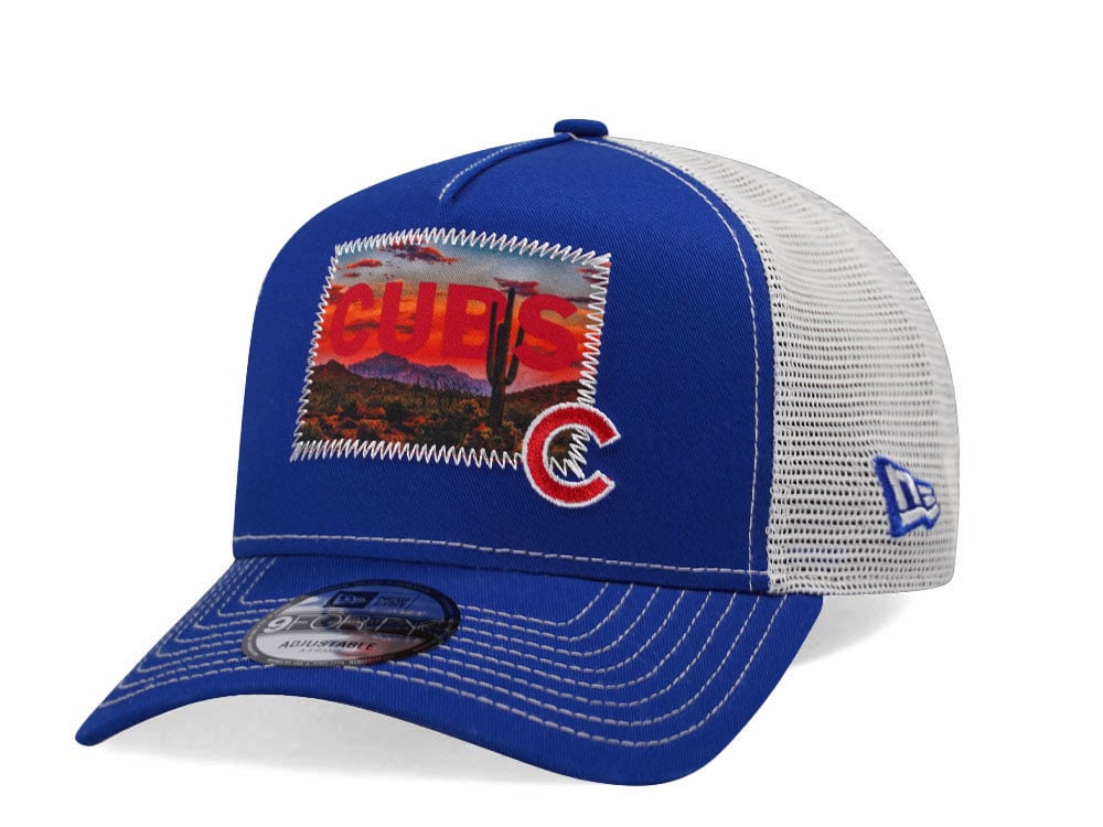 New Era Chicago Cubs M Patch 9Forty A Frame Trucker Snapback Hat