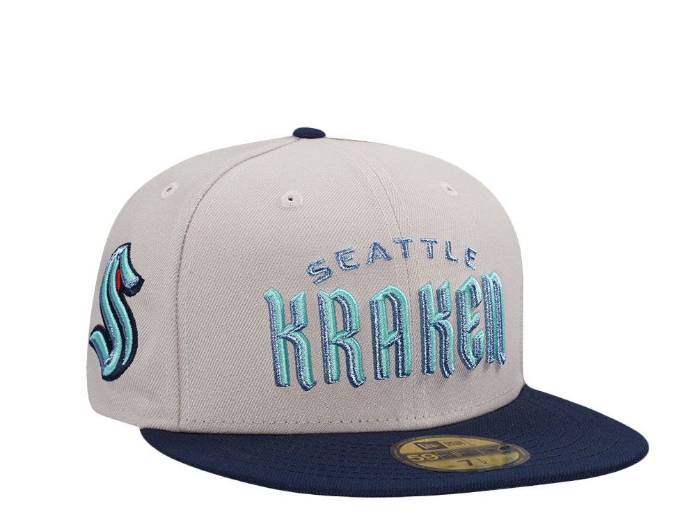 New Era Seattle Kraken Stone Two Tone Prime Edition 59Fifty Fitted Hat