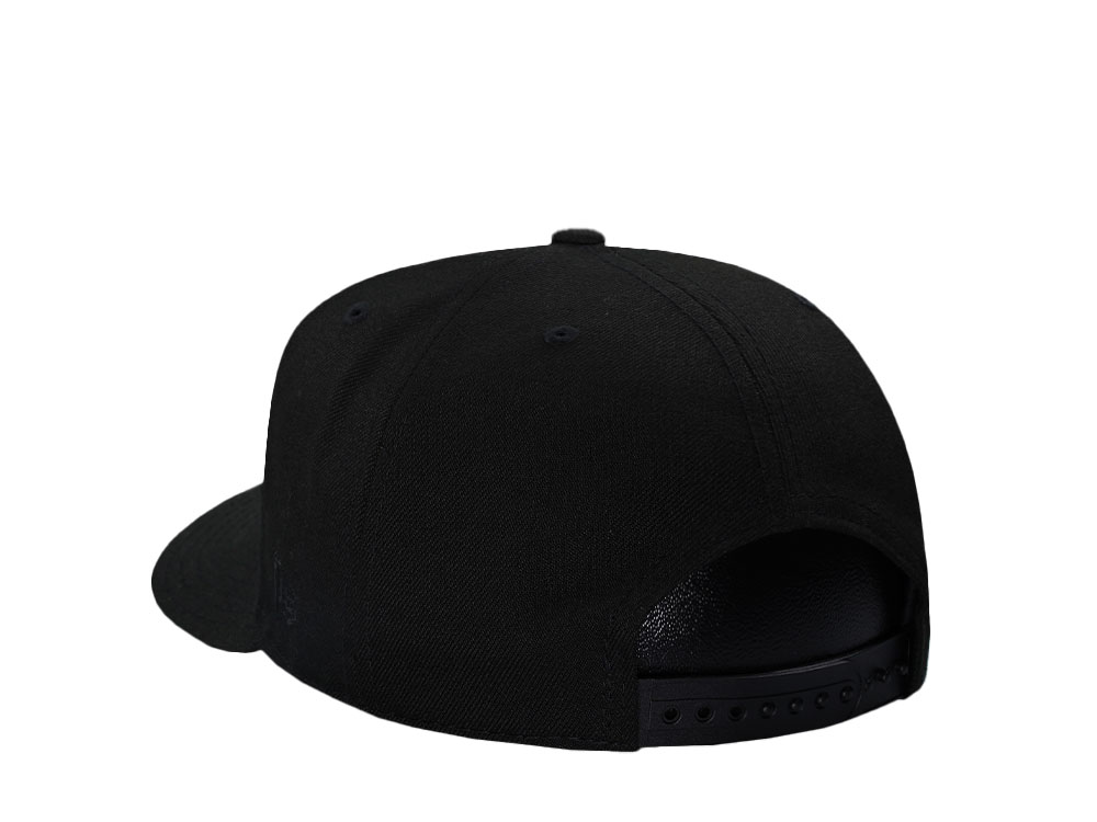New Era Chicago Bulls Black Throwback Edition 9Fifty A Frame Snapback Hat