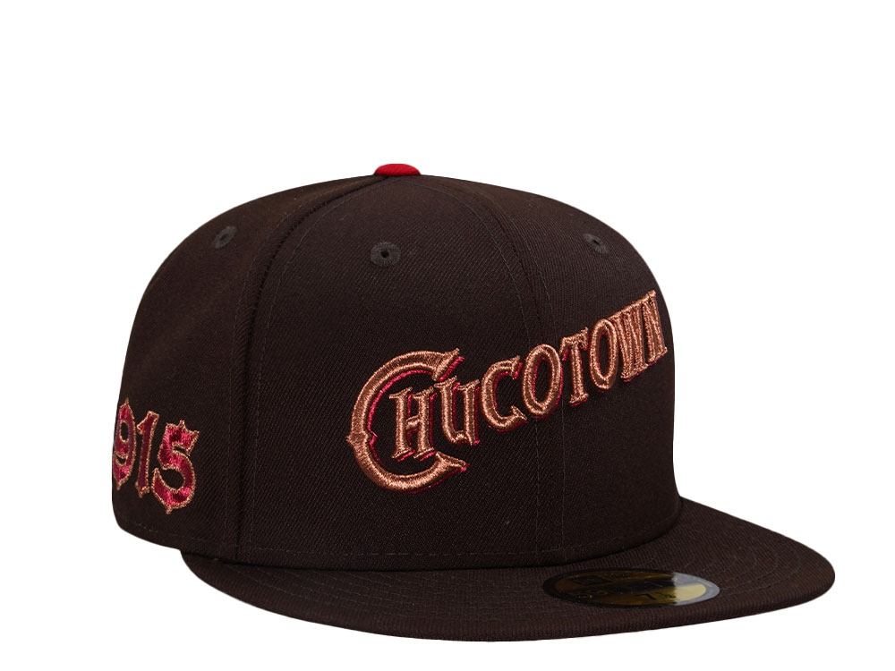 New Era El Paso Chihuahuas Chucotown Burnt Throwback Edition 59Fifty Fitted Hat