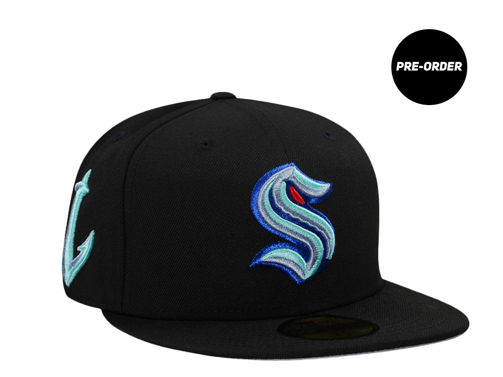 PRE-ORDER New Era Seattle Kraken Black Prime Edition 59Fifty Fitted Hat