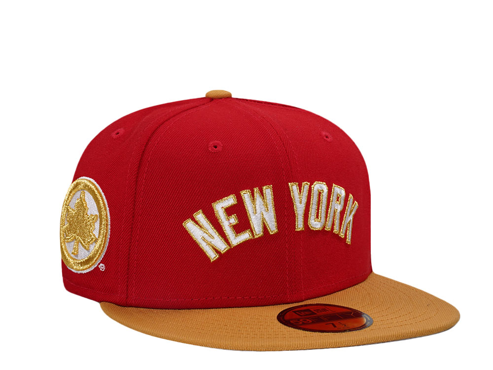 New Era New York Yankees Red Gold Rucker Legend Two Tone Edition 59Fifty Fitted Hat