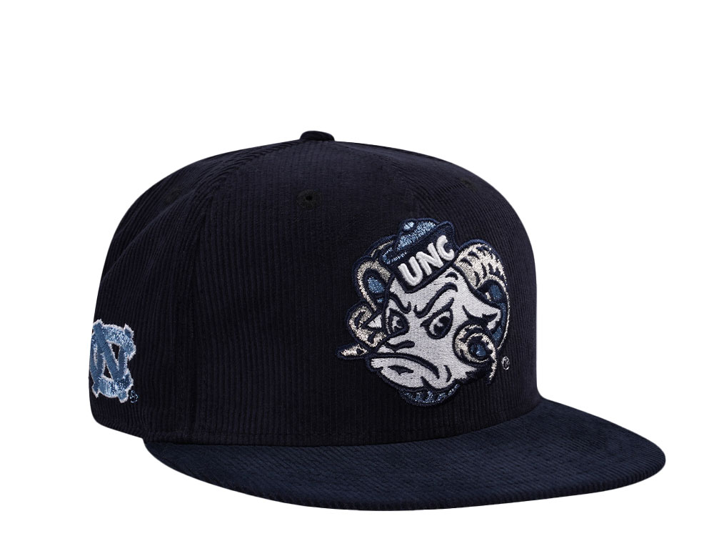 New Era North Carolina Tarheels Navy Corduroy Prime Edition 59Fifty Fitted Hat