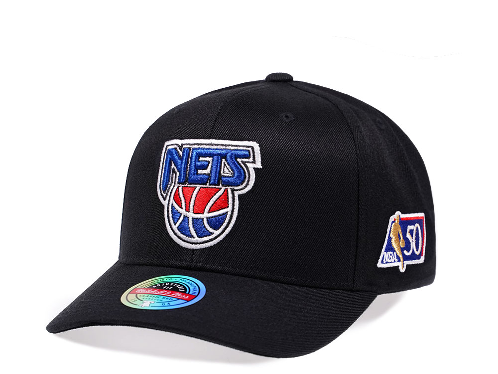 Mitchell & Ness New Jersey Nets NBA 50th Anniversary Edition Red Line Flex Snapback Hat