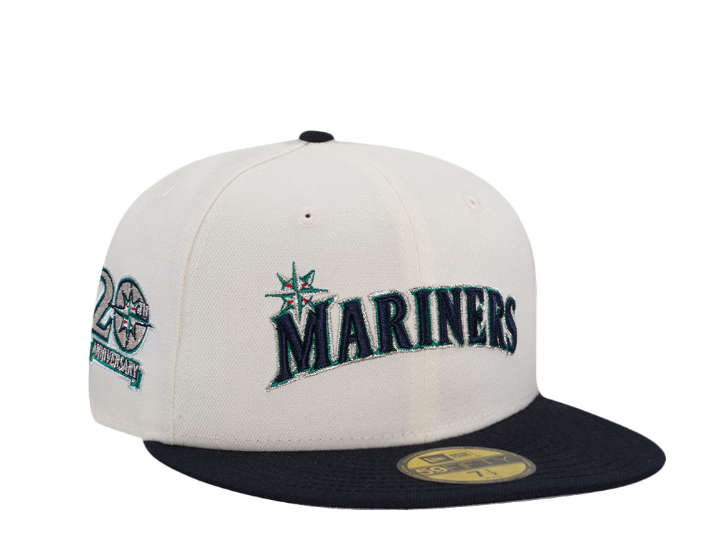 New Era Seattle Mariners 20th Anniversary Chrome Two Tone  Edition 59Fifty Fitted Hat