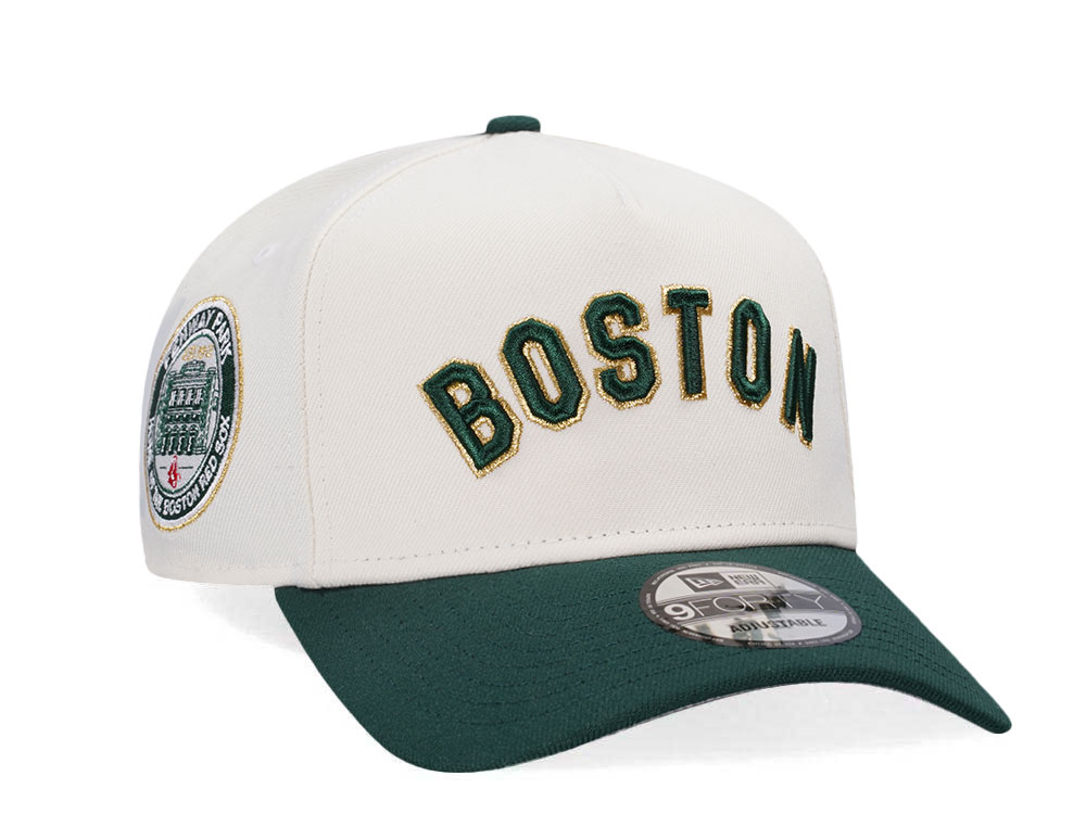 New Era Boston Red Sox Fenway Park Chrome Two Tone 9Forty A Frame Snapback Hat