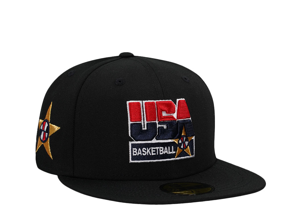 New Era Team USA Basketball Black Prime Edition 59Fifty Fitted Hat