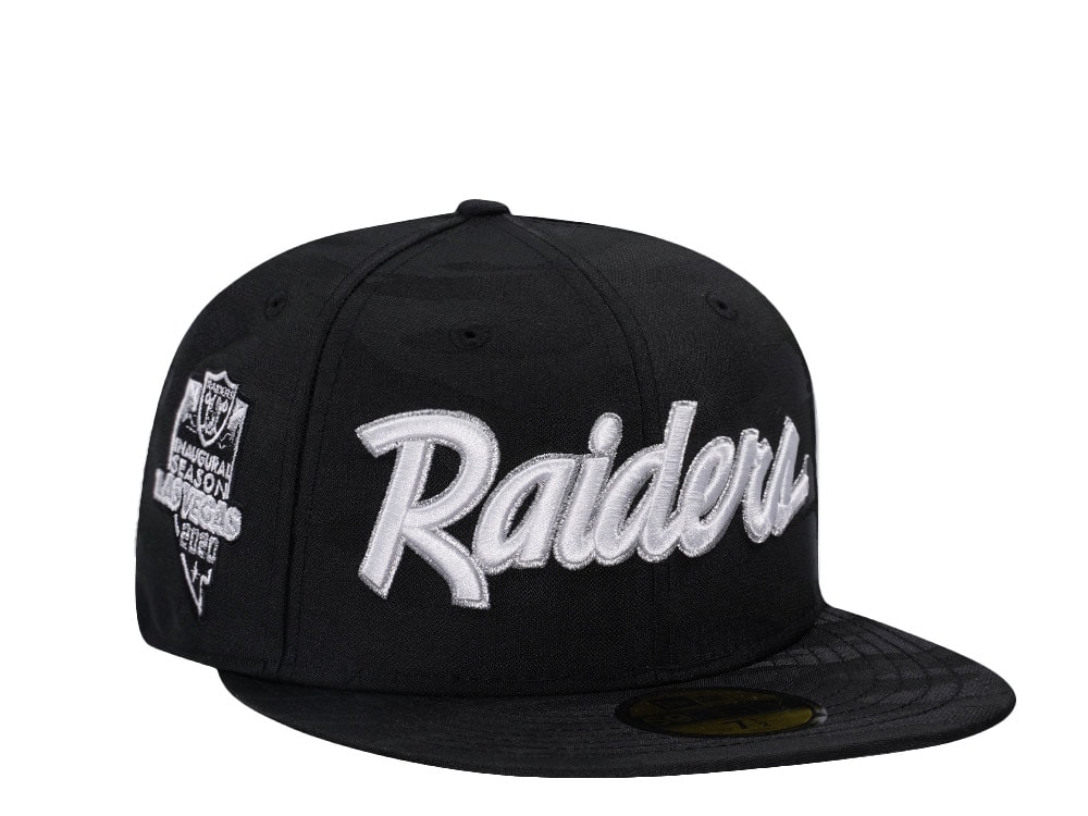 New Era Las Vegas Raiders Inaugural Season 2020 Midnight Camo Edition 59Fifty Fitted Hat