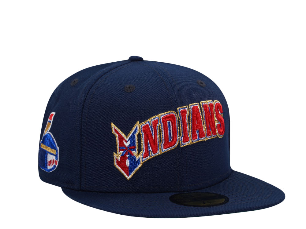 New Era Indianapolis Indians Oceanside Blue Throwback Edition 59Fifty Fitted Hat