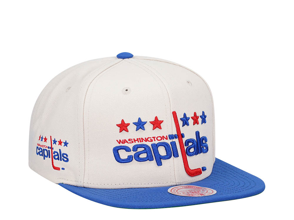 Mitchell & Ness Washington Capitals Vintage Off-White Snapback Hat
