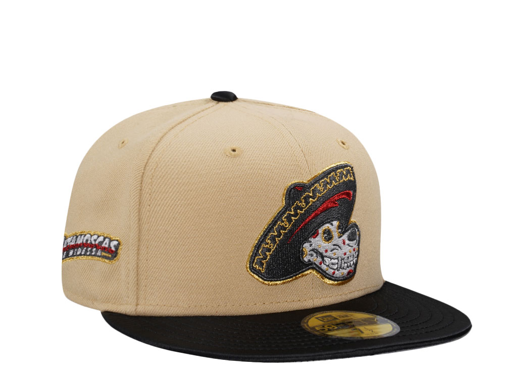 New Era Midland RockHounds Vegas Gold Satin Brim Two Tone Edition 59Fifty Fitted Hat