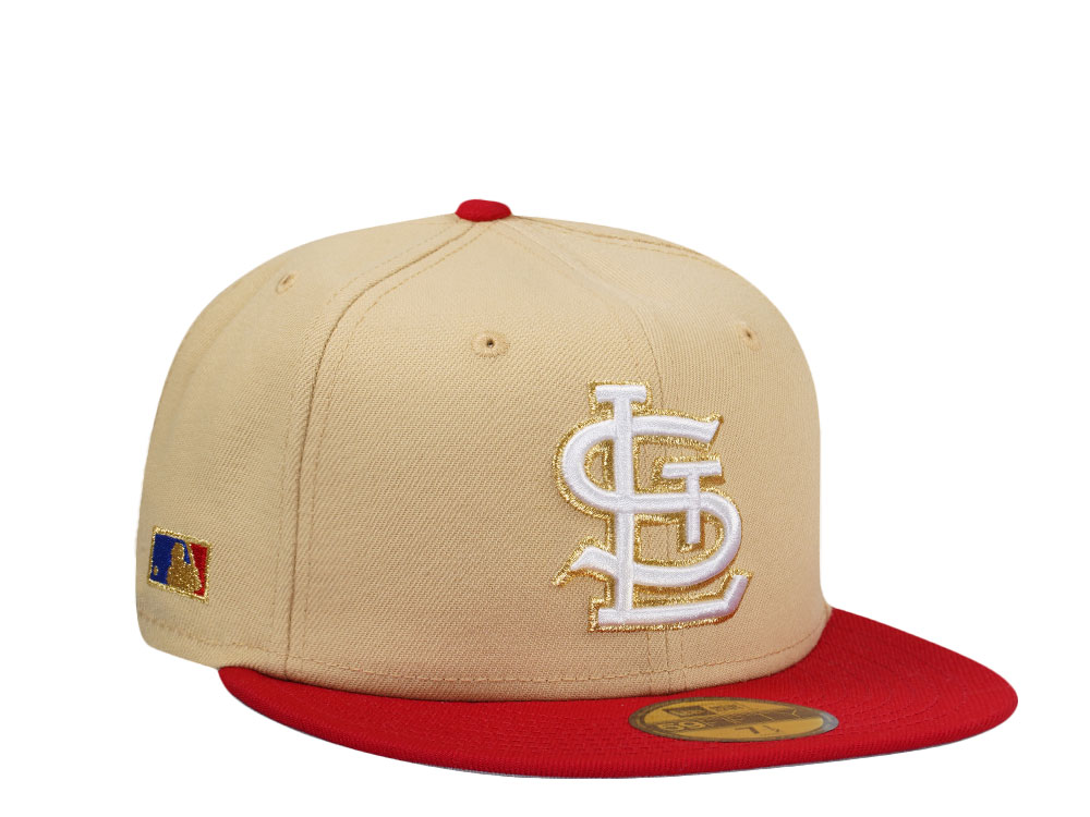 New Era St. Louis Cardinals Vegas Gold Two Tone Edition 59Fifty Fitted Hat