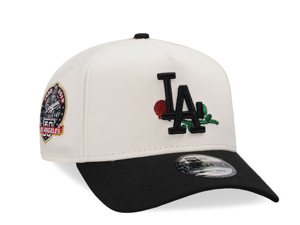 New Era Los Angeles Dodgers Rose 60th Anniversary Chrome Two Tone Edition 9Forty A Frame Snapback Hat