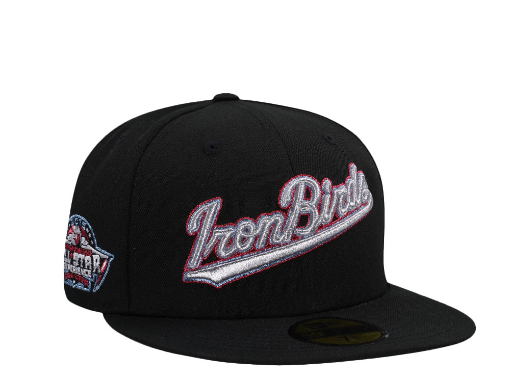 New Era Aberdeen IronBirds Black Throwback Edition 59Fifty Fitted Hat