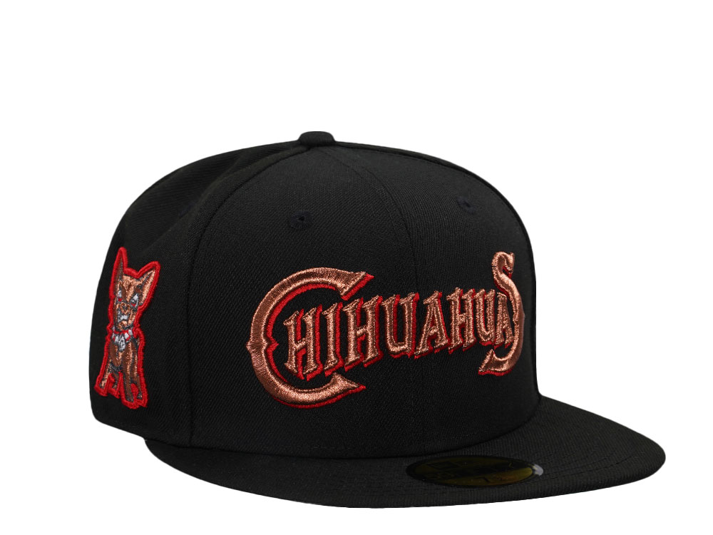 New Era El Paso Chihuahuas Black Copper Edition 59Fifty Fitted Hat