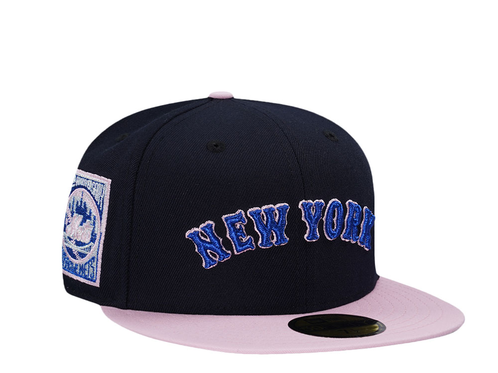 New Era New York Mets 25th Anniversary Miracle Mets Ocean Pink 59Fifty Fitted Hat