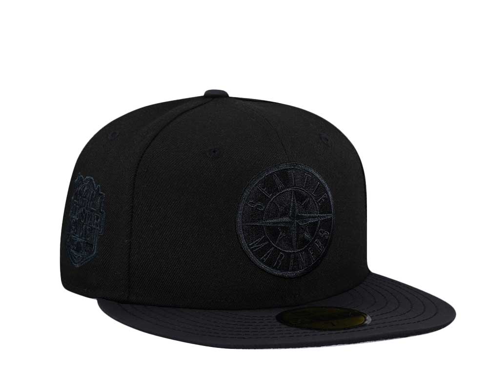 New Era Seattle Mariners All Star Game 2023 All Black Ripstop Brim Edition 59Fifty Fitted Hat