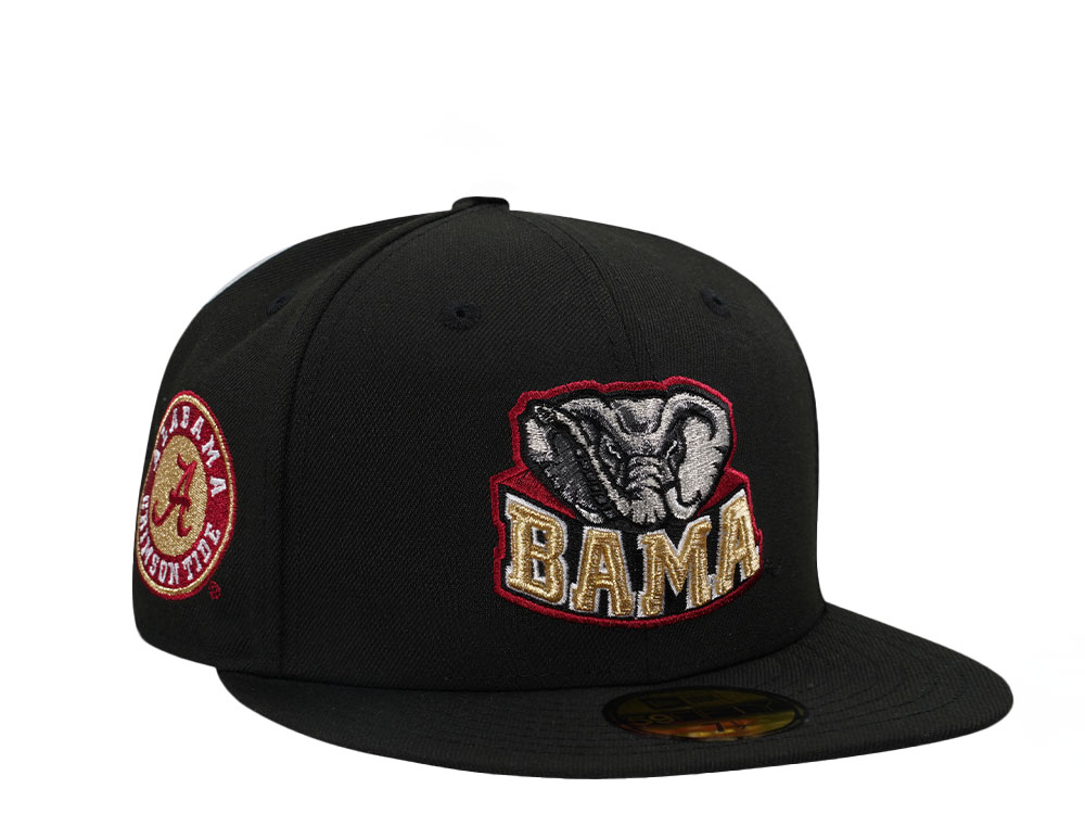 New Era Alabama Crimson Tide Black Prime Edition 59Fifty Fitted Hat