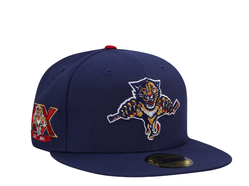 New Era Florida Panthers 20th Anniversary Blue Prime Edition 59Fifty Fitted Hat