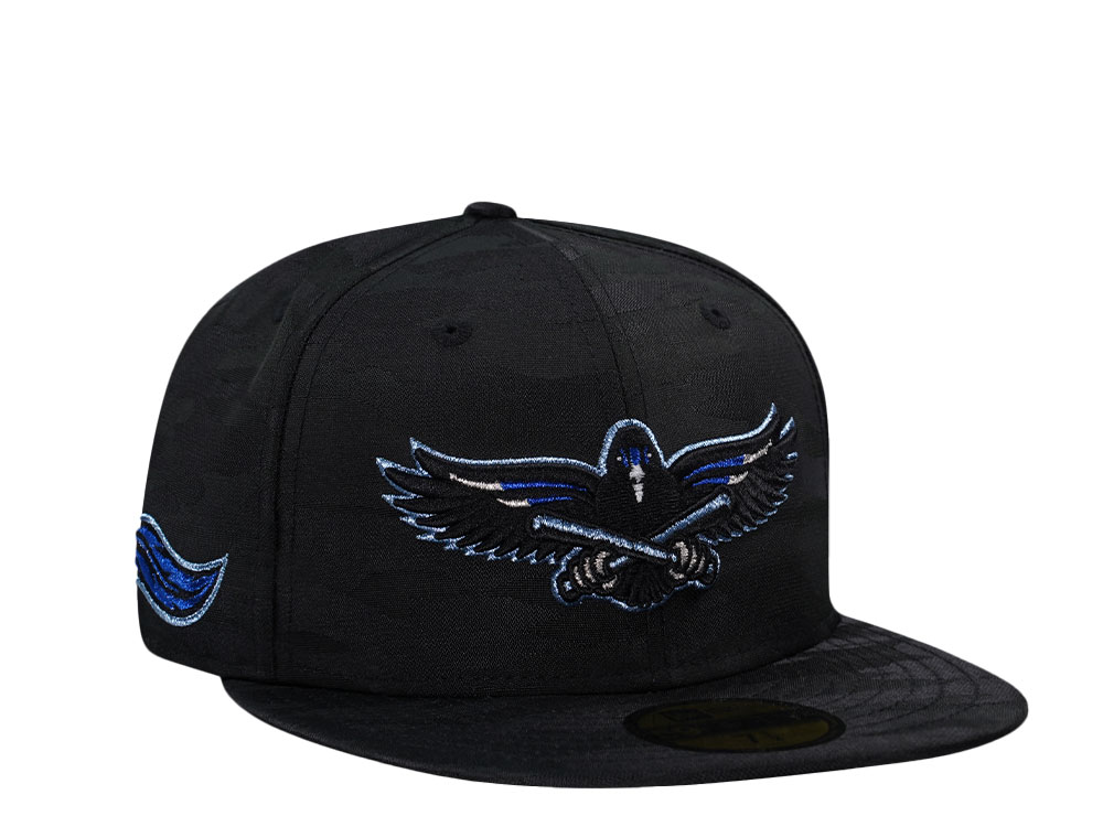 New Era Toledo Mud Hens Black Metallic Blue Prime Edition 59Fifty Fitted Hat