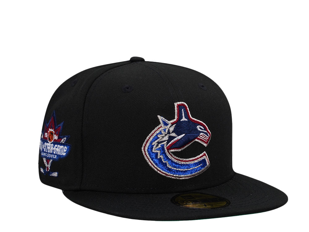 New Era Vancouver Canucks All Star Game 1998 Black Throwback Edition 59Fifty Fitted Hat