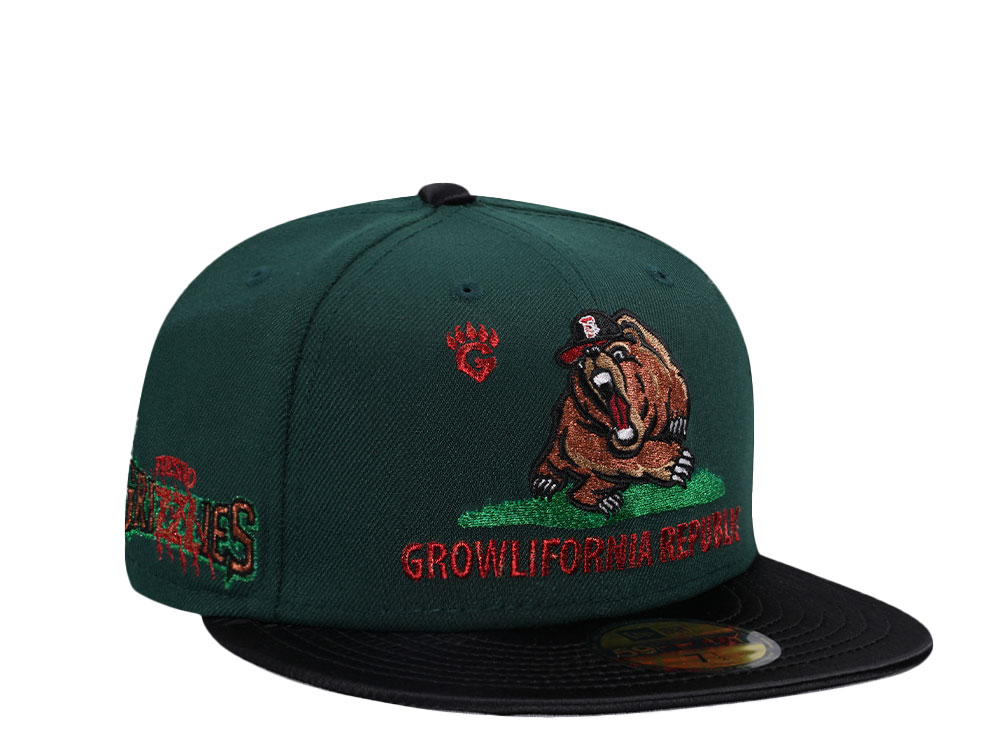 New Era Fresno Grizzlies Growlifornia Satin Brim Two Tone Edition 59Fifty Fitted Hat