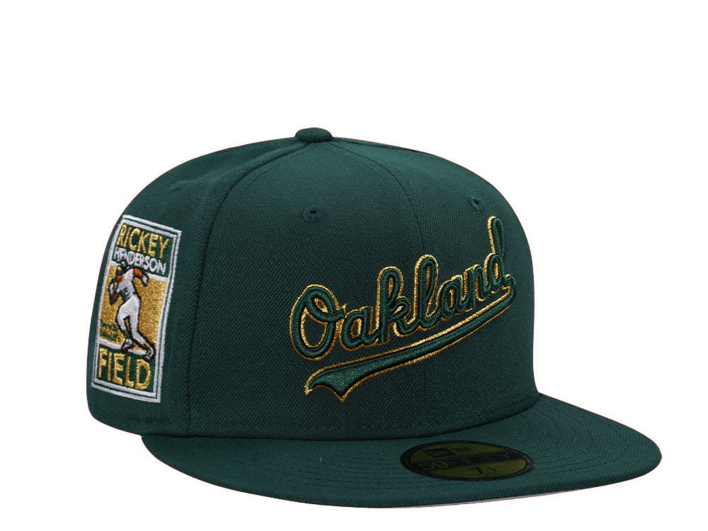 New Era Oakland Athletics Rickey Henderson Field Dark Green Edition 59Fifty Fitted Hat