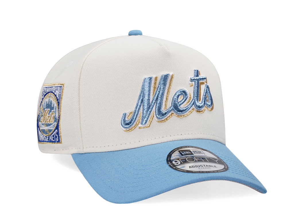 New Era New York Mets 25th Anniversary Chrome Ice 9Forty A Frame Snapback Hat