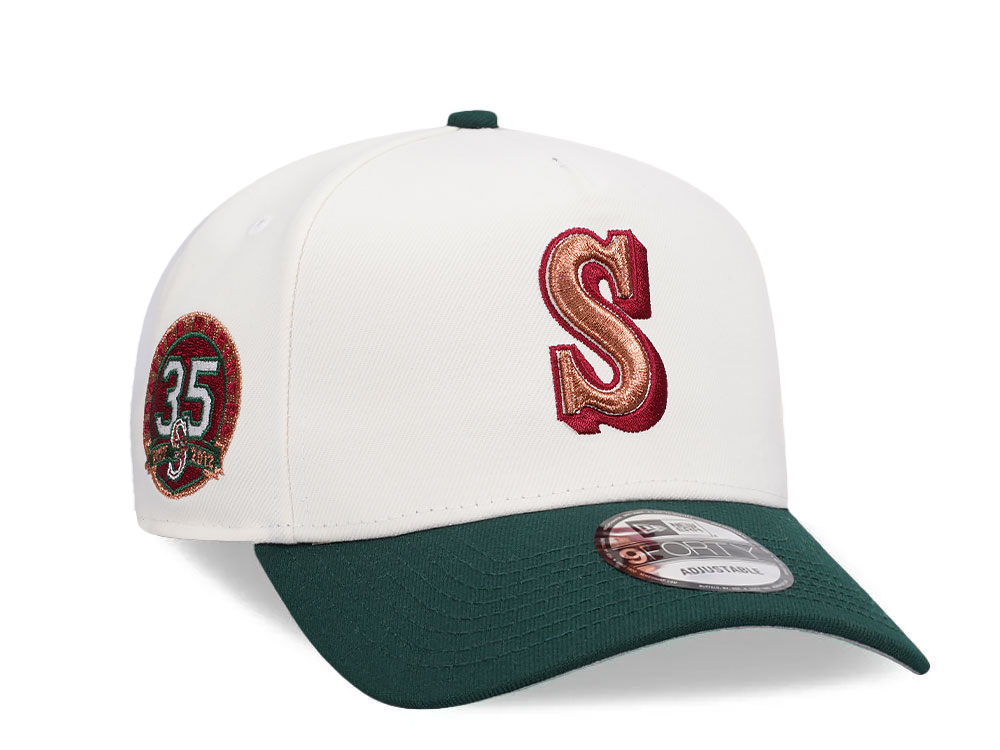 New Era Seattle Mariners 35th Anniversary Chrome Two Tone Edition 9Forty A Frame Snapback Hat