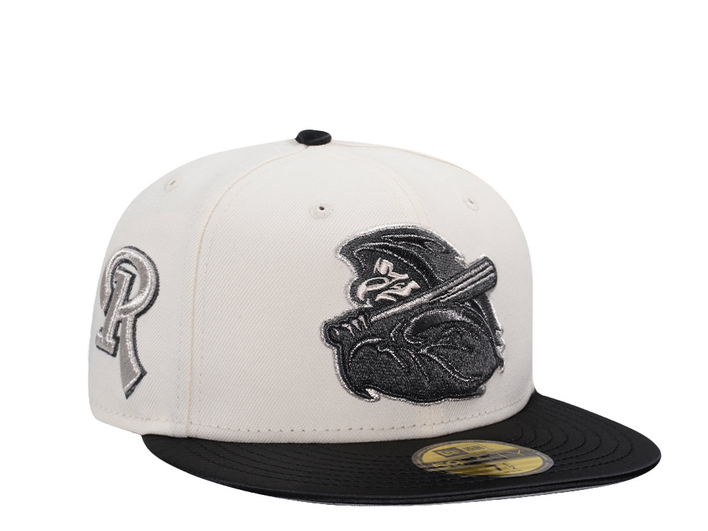 New Era Rochester Red Wings Reaper Chrome Satin Brim Two Tone Edition 59Fifty Fitted Hat