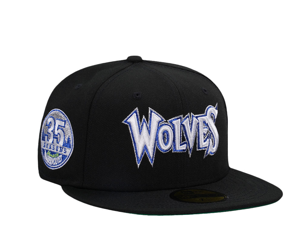 New Era Minnesota Timberwolves 35 Seasons Legend Throwback Edition 59Fifty Fitted Hat