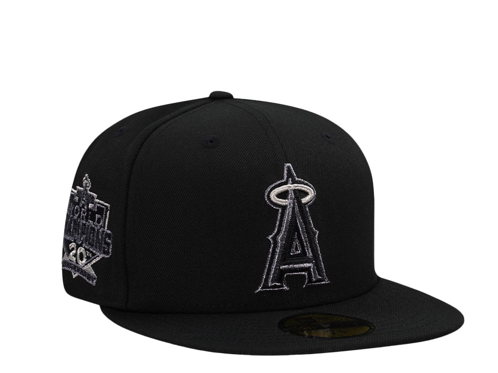 New Era Anaheim Angels 20th Anniversary Black Pewter Prime Edition 59Fifty Fitted Hat