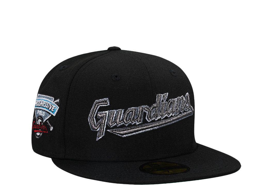 New Era Cleveland Guardians Progressiv Field Metallic Pewter Edition 59Fifty Fitted Hat