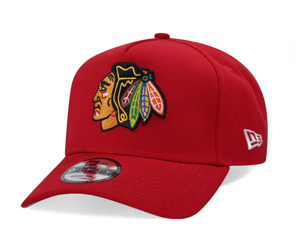 New Era Chicago Redhawks Red Classic 9Forty Strapback Hat