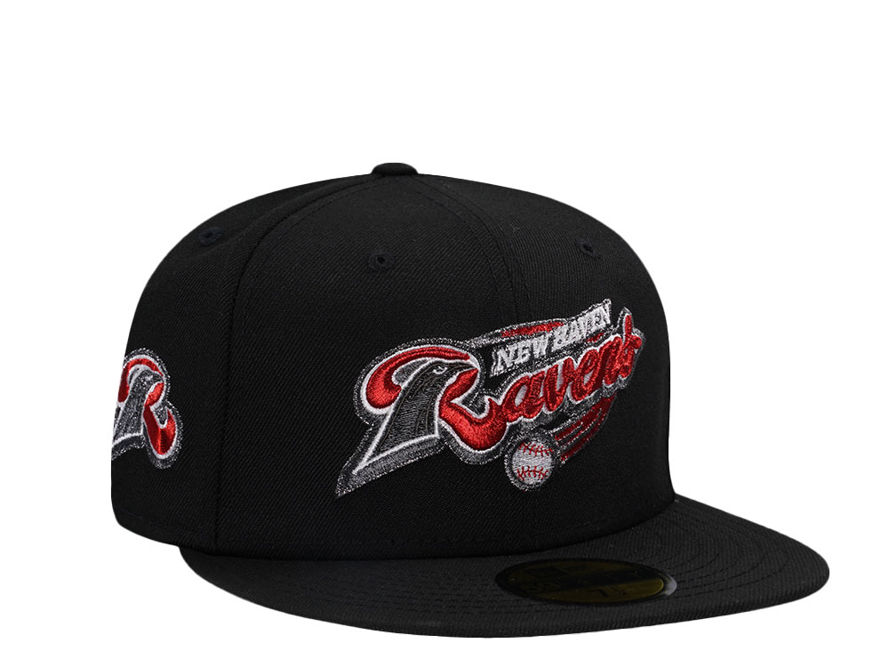 New Era New Haven Ravens Black Red Edition 59Fifty Fitted Hat