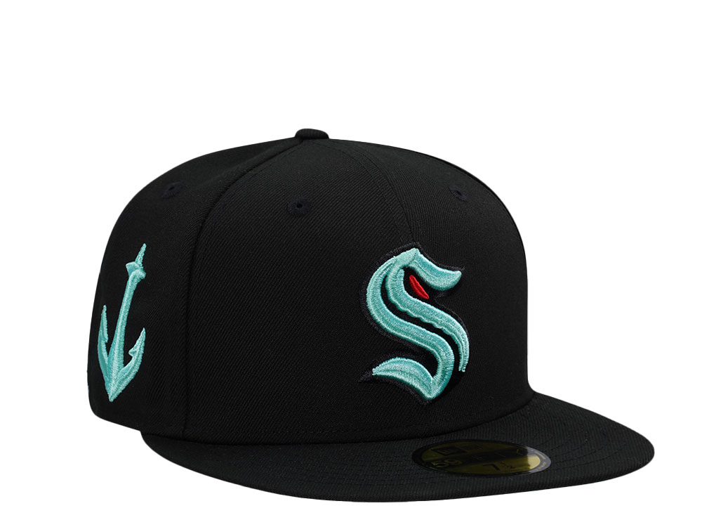 New Era Seattle Kraken Black Mint Prime Edition 59Fifty Fitted Hat