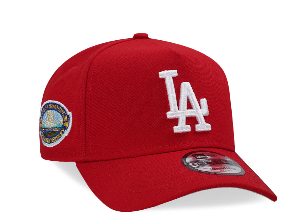 New Era Los Angeles Dodgers 50th Anniversary Red Prime Edition 9Forty A Frame Snapback Hat