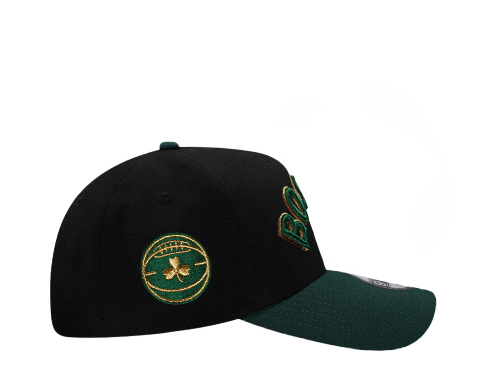 New Era Boston Celtics City Gold Two Tone 9Forty A Frame Snapback Hat