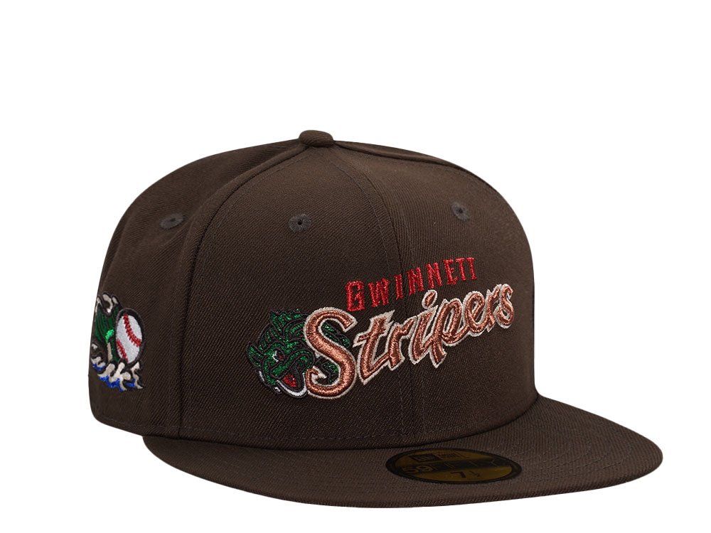 New Era Gwinnett Stripers Walnut Metallic Prime Edition 59Fifty Fitted Hat