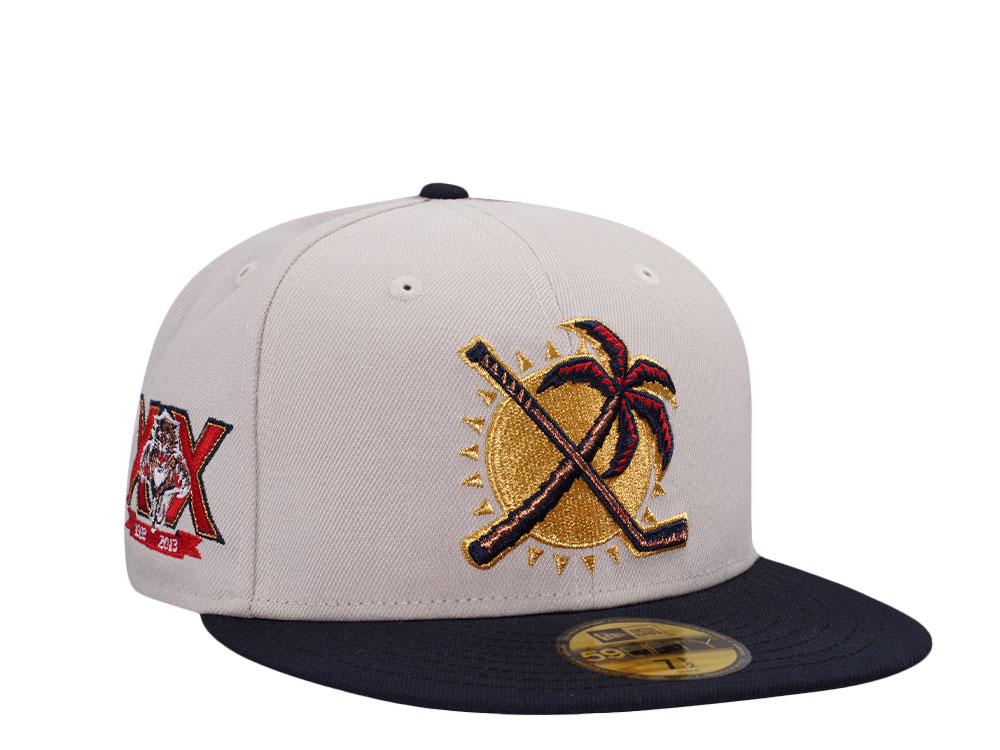 New Era Florida Panthers 20th Anniversary Stone Two Tone Edition 59Fifty Fitted Hat