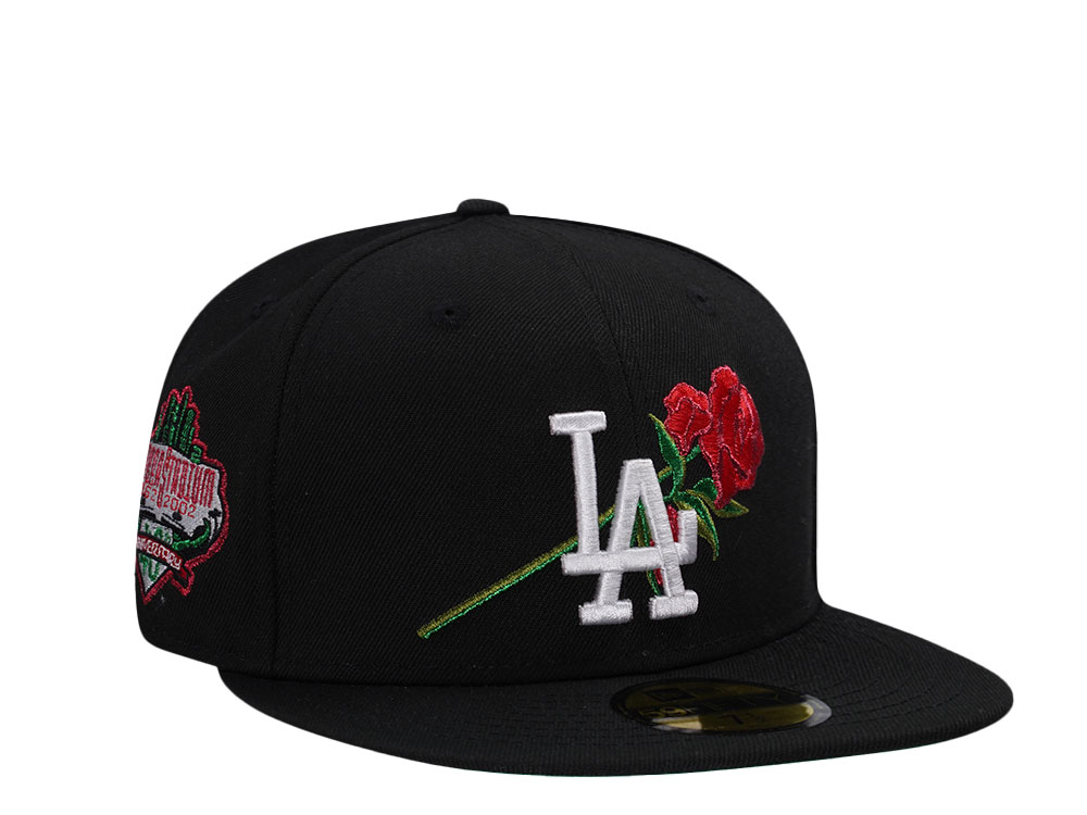 New Era Los Angeles Dodgers 40th Stadium AnniversaryBlack Rose Edition 59Fifty Fitted Hat