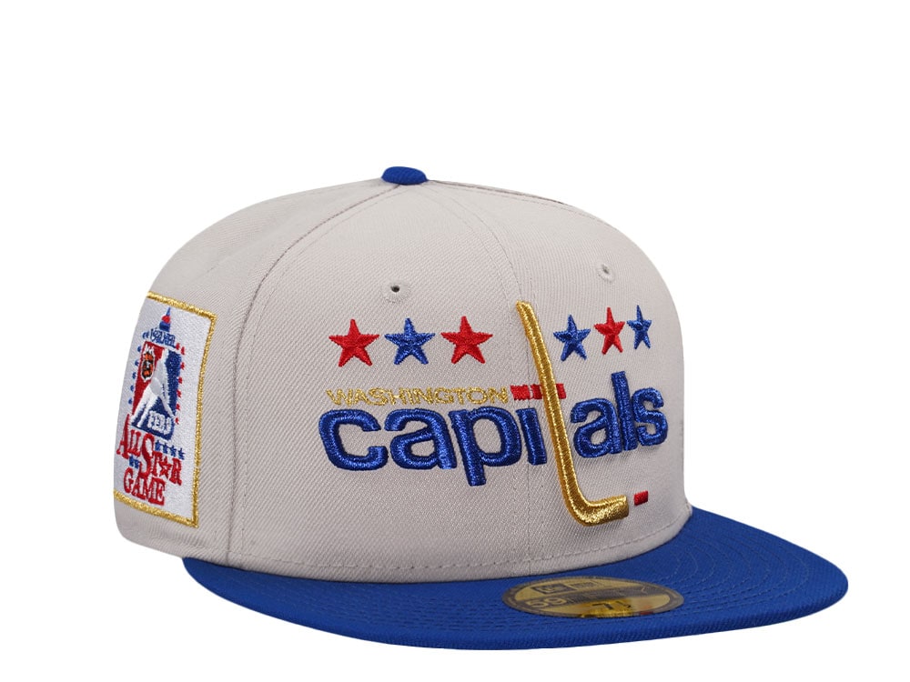 New Era Washington Capitals All Star Game 1984 Stone Two Tone Throwback Edition 59Fifty Fitted Hat