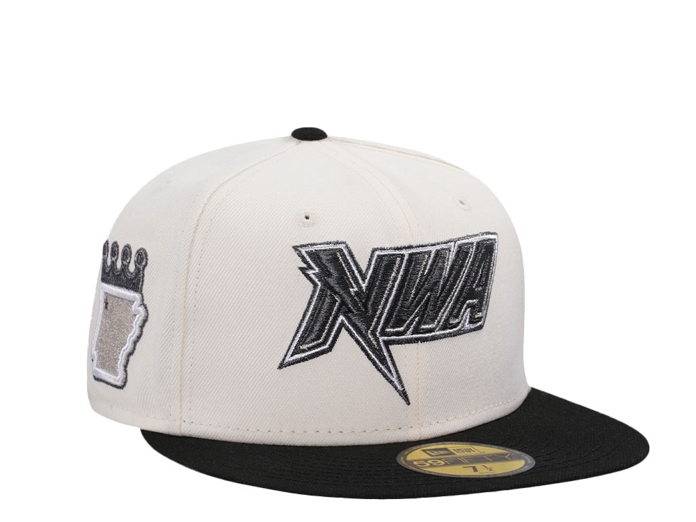New Era Northwest Arkansas Naturals Chrome Metallic Two Tone Edition 59Fifty Fitted Hat